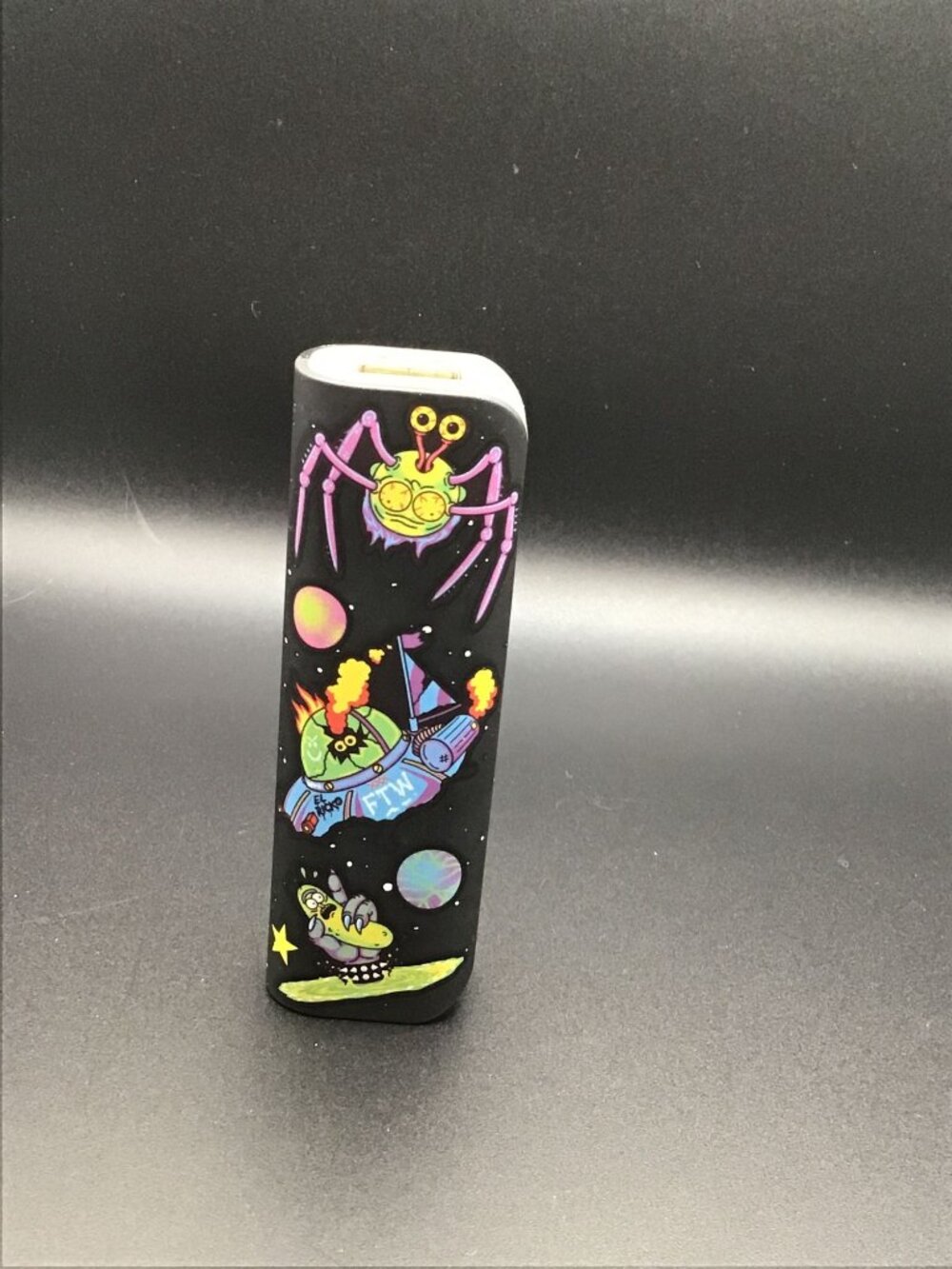 Rick and Morty Galaxy Power Bank 1800mAh Tested Working No Cable Used Good Cond!